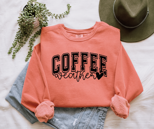 Coffee Weather Comfort Colors Sweatshirt
